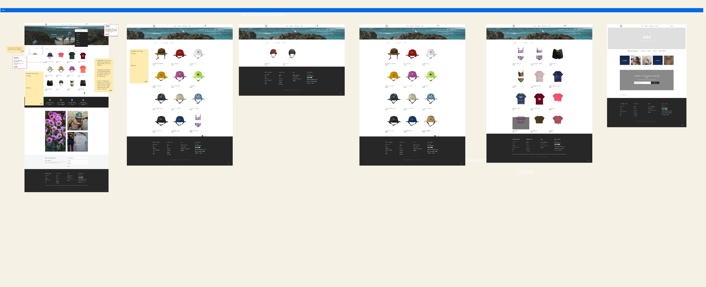 Regrouped catalogue and information architecture